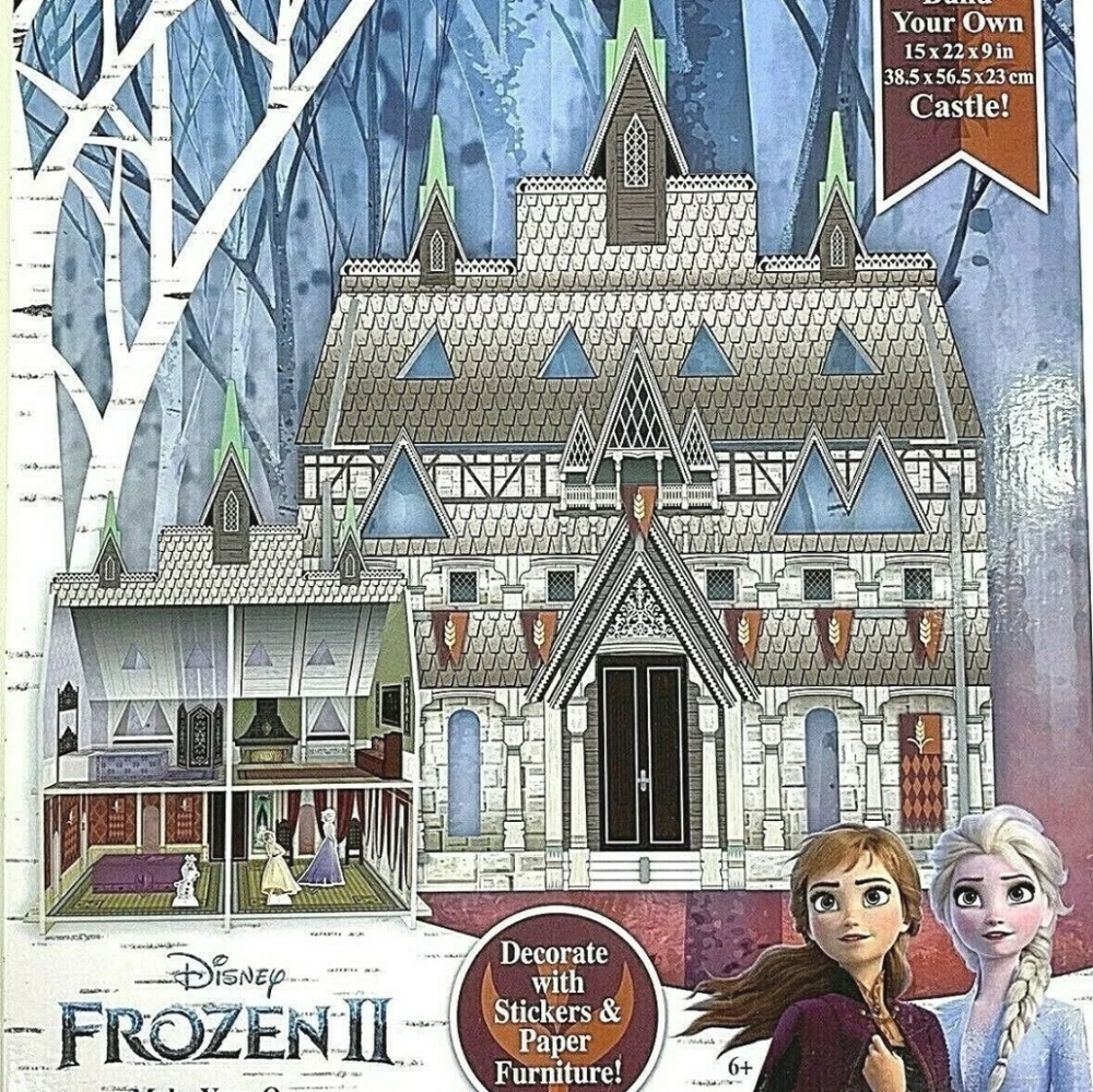 Disney Frozen II Castle Paper Playset Kids Toy